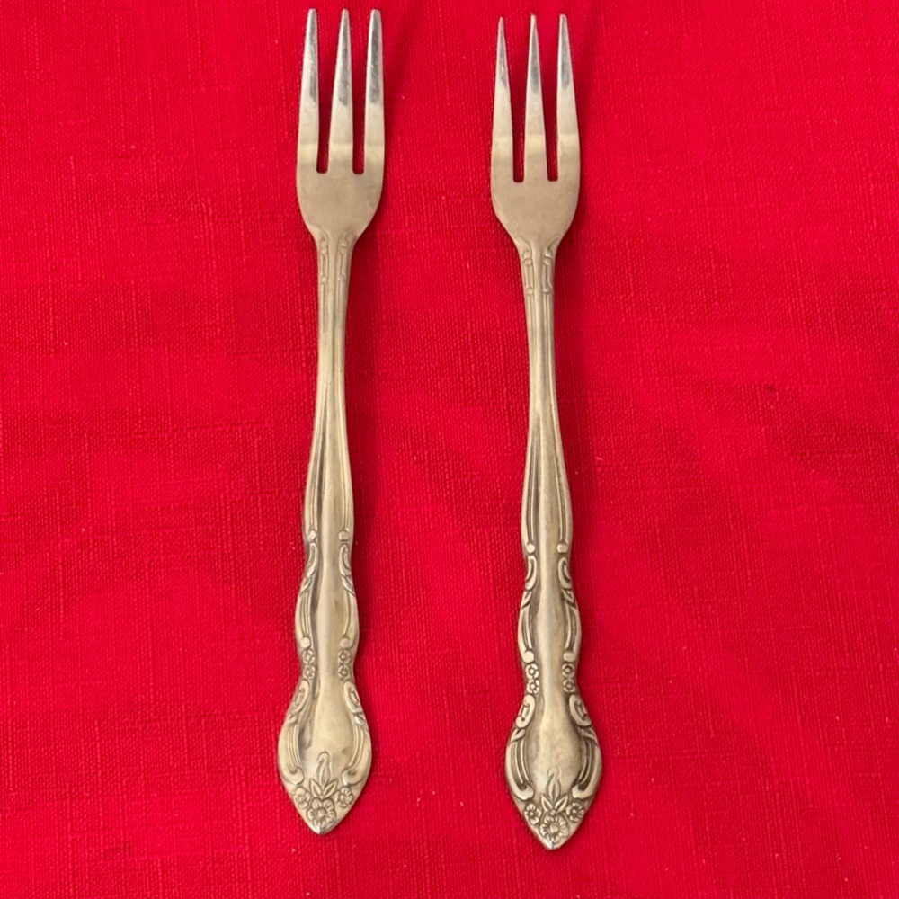 Imperial International Stainless Fleurette Cocktail Fork-2